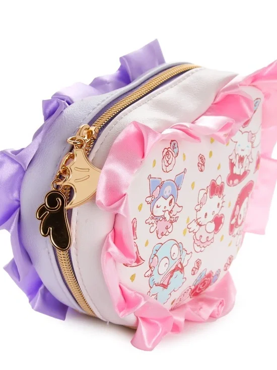 Sanrio Characters Mini Heart Zipper Pouch (Bright and Dark Angel Series) - Picture 3 of 5